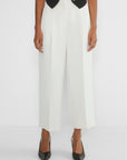 Cropped Wide-Leg Trousers
