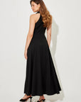 Flowy Collar Midi Dress