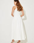 Flowy Collar Midi Dress