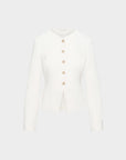 Siamo firenze white sculpted blazer front look