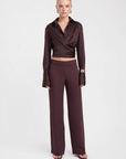 Aveline Satin Wrap Shirt