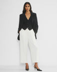 Cropped Wide-Leg Trousers