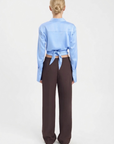 Aveline Satin Wrap Shirt