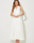 Flowy Collar Midi Dress