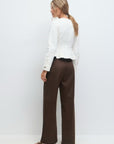 Suede trousers