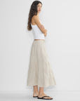 Cloudline Linen Skirt