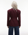 Sculpted Cinch Blazer – Cordovan