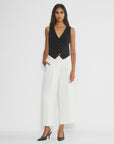 Cropped Wide-Leg Trousers