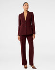 Bordeaux Structured Blazer