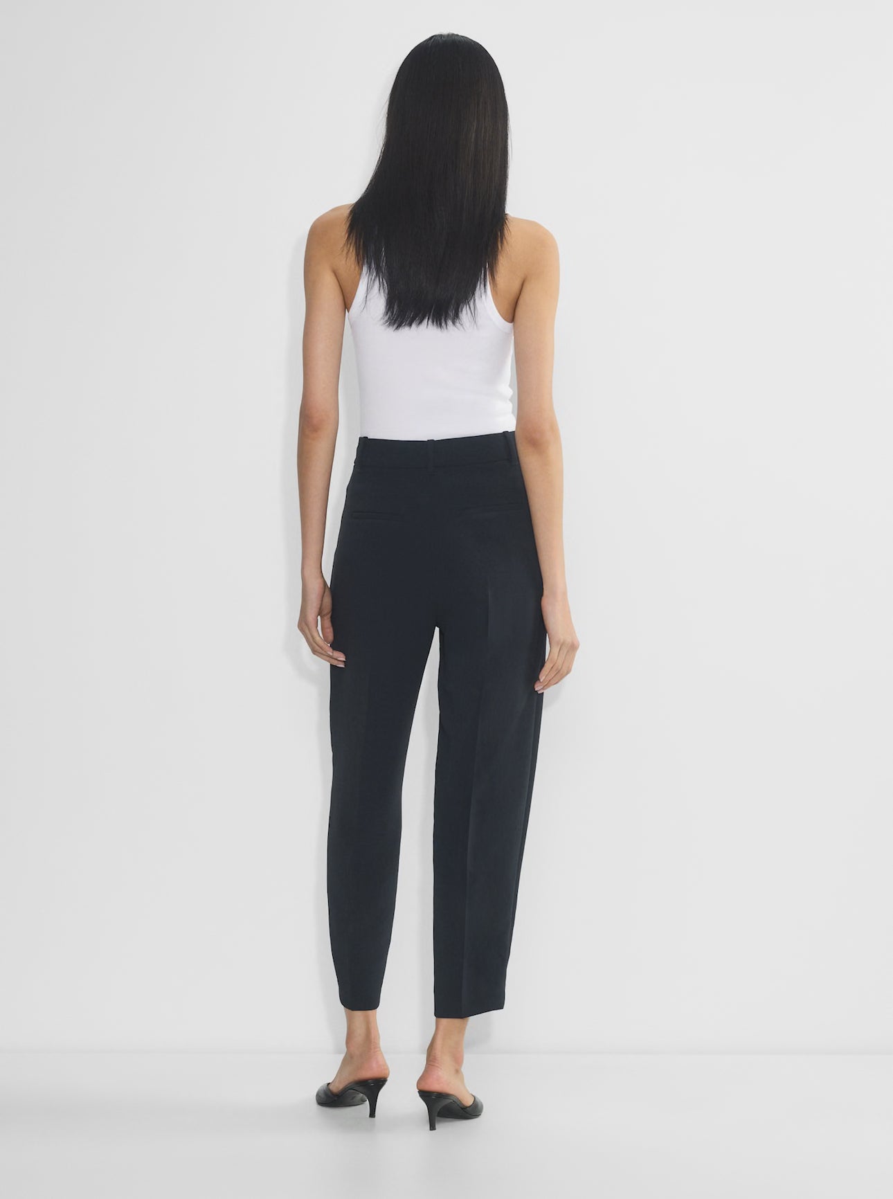 Pleated Ankle Pants