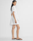 Light Linen Belted Mini Dress