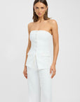 strapless tailored set