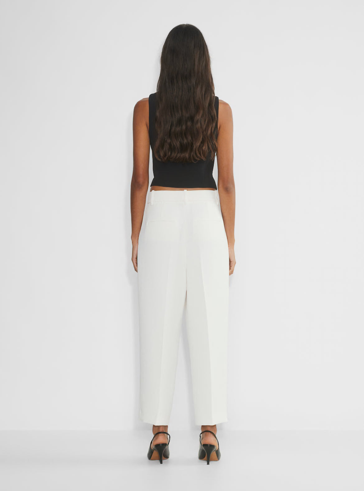 Cropped Wide-Leg Trousers