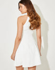 Flowy Collar Mini Dress