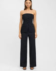 strapless tailored set