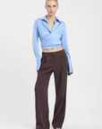 Aveline Satin Wrap Shirt