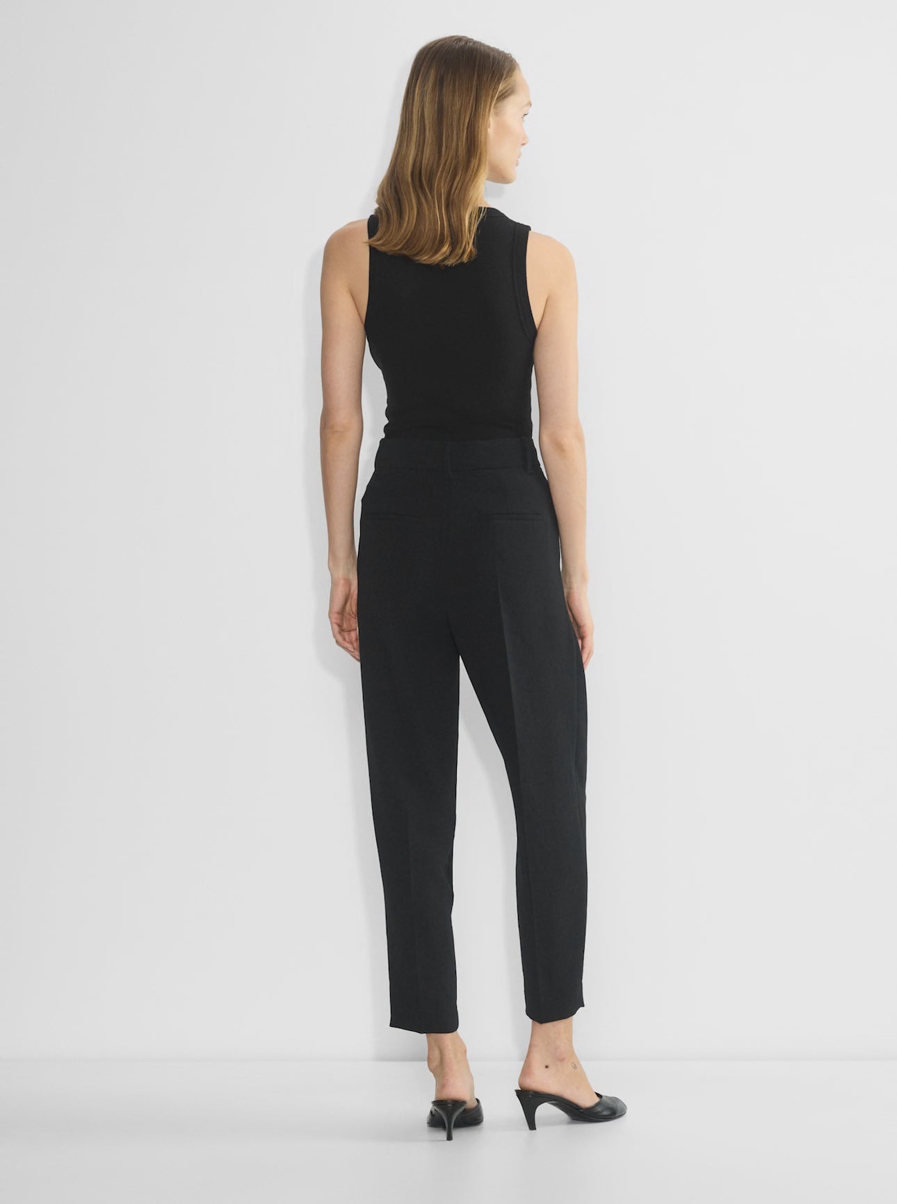 Pleated Ankle Pants