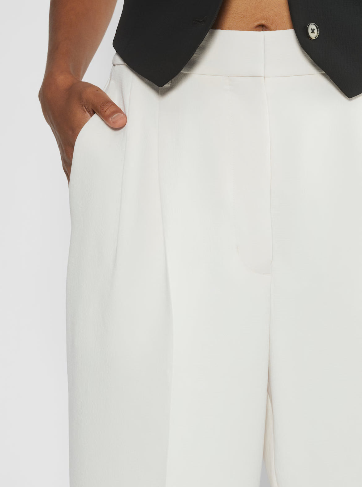Cropped Wide-Leg Trousers
